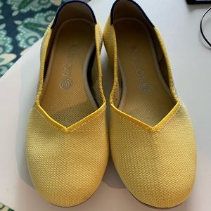 Rothy’s Sunshine Rounded Toe Flats. Size 10.5 (small). Some flaws, see pics.